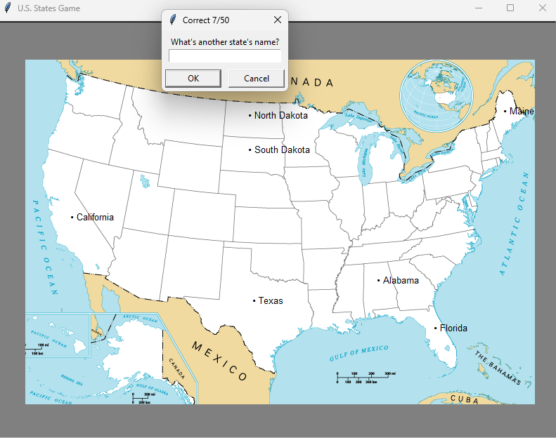 Name the States - US Game