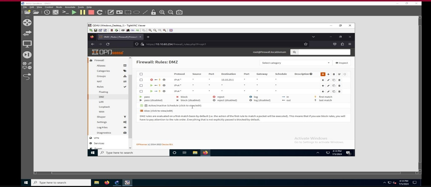 Fix Firewall ACL